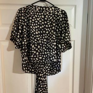 BNWT Loft Tie Back satin shirt